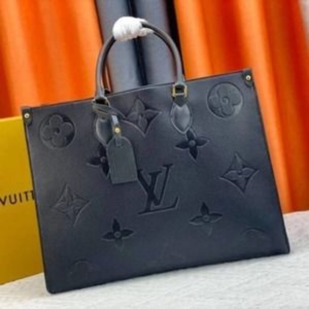 Louis Vuitton Onthego MM Empreinte Black Tote